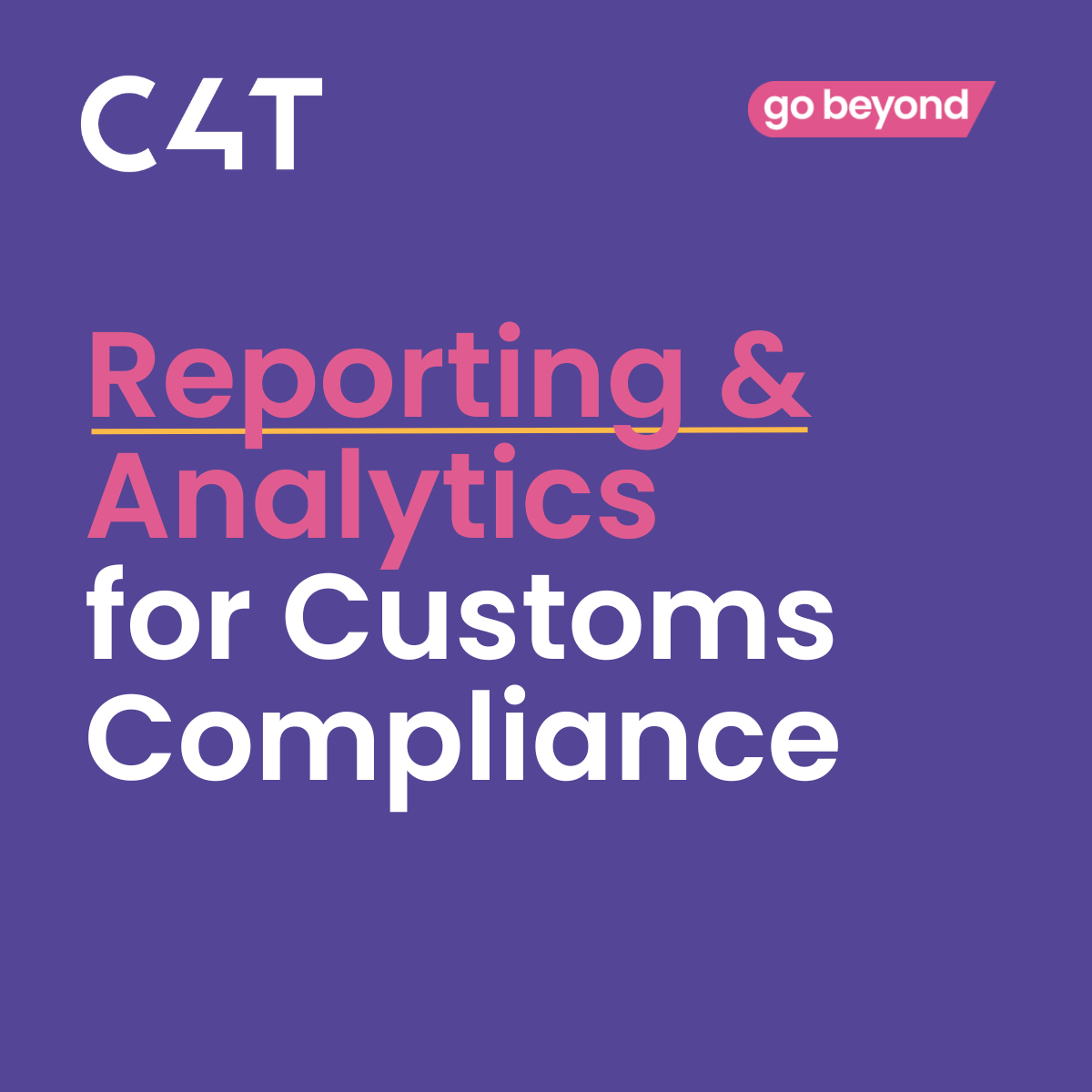 Watch the webinar recording: Reporting & Analytics for Customs Compliance